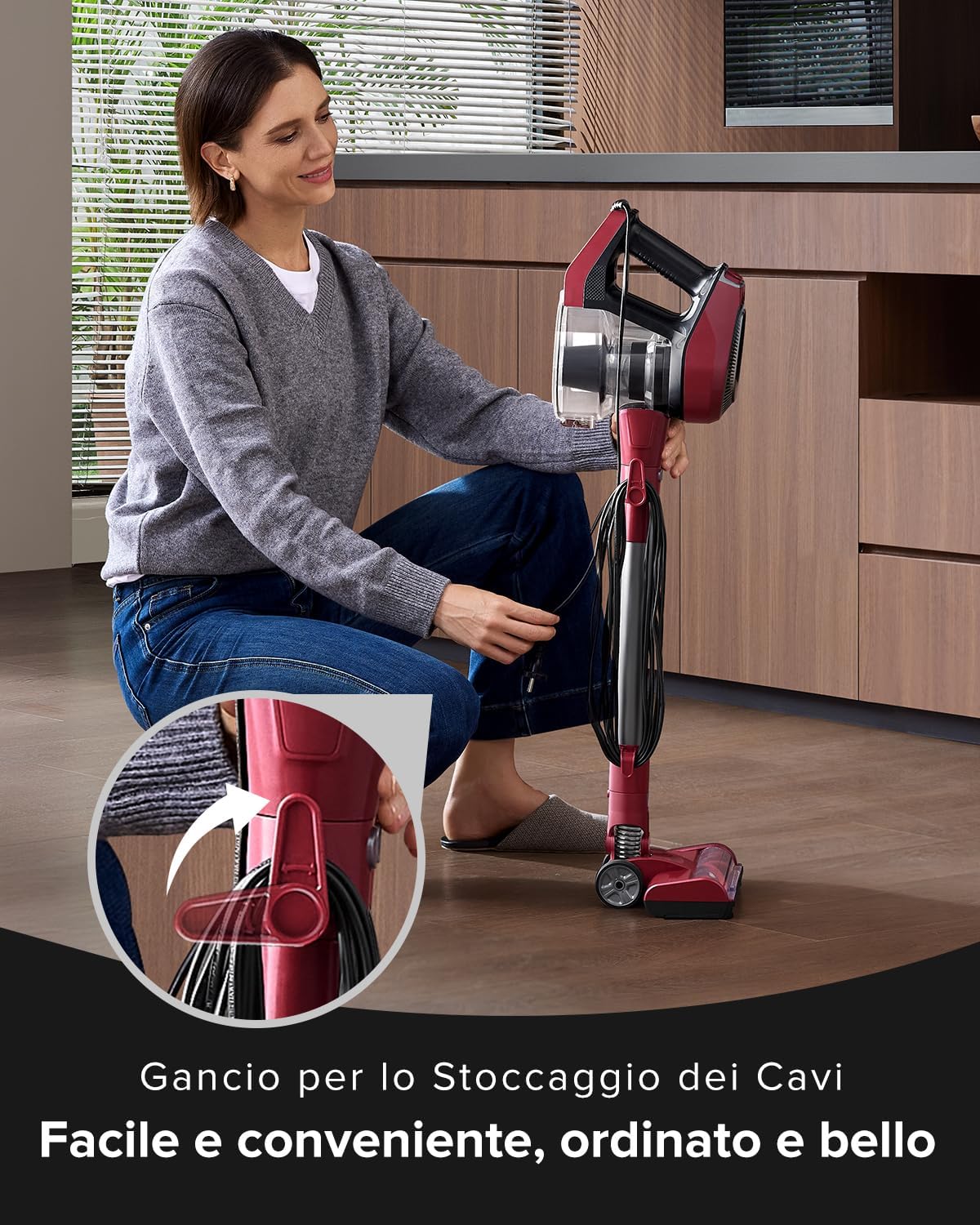 Aspirapolvere 5 in 1 con Cavo 7m e LED