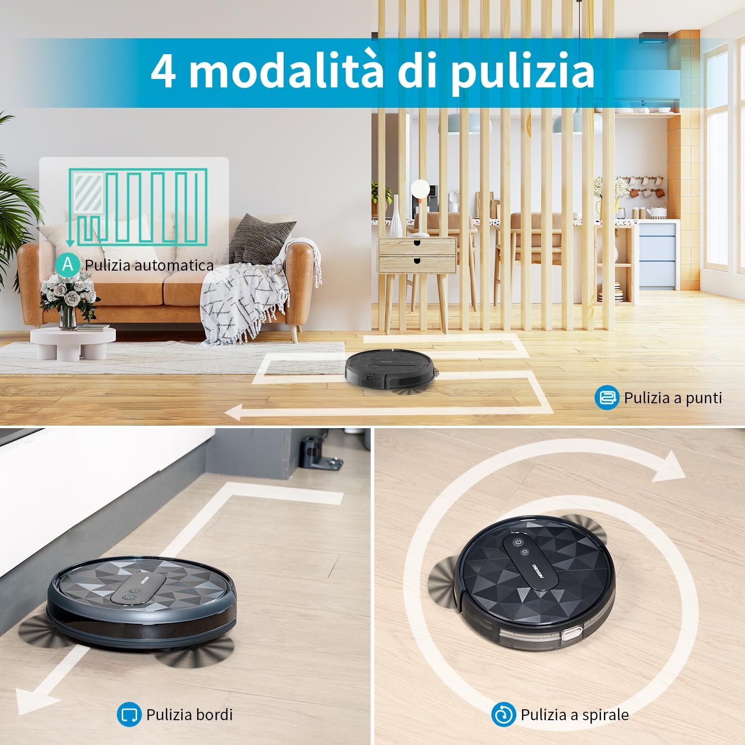 Aspirapolvere Robot 120 Min Silenzioso