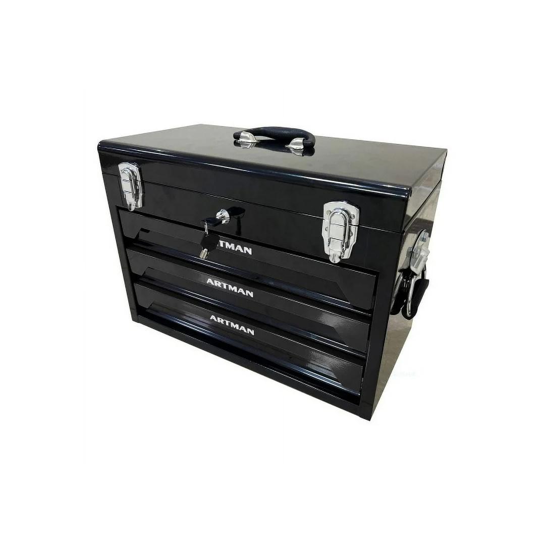 Campfun Set 439 Pezzi – Cassetta Attrezzi Meccanici 4 Livelli con Cricchetto, Pinze e 3 Cassetti, Kit Completo per Casa e Officina