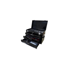 Campfun Set 439 Pezzi – Cassetta Attrezzi Meccanici 4 Livelli con Cricchetto, Pinze e 3 Cassetti, Kit Completo per Casa e Officina