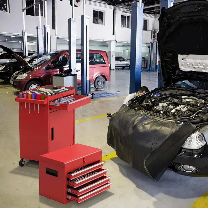 Carrello portautensili con ruote bloccabili