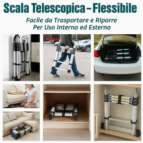 Scala Telescopica 5M in Alluminio