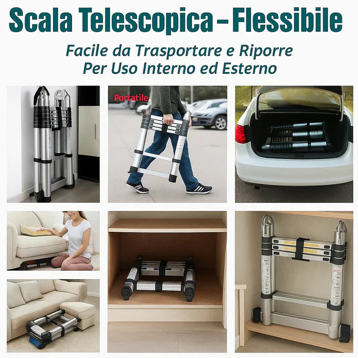 Scala Telescopica 5M in Alluminio
