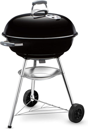 Barbecue con, griglia e coperchio, nero