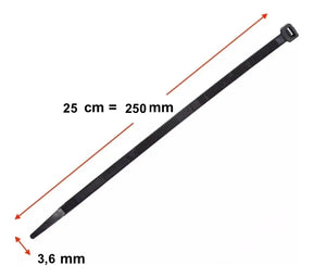 Fascette Nylon 25cm x 3,6mm – 100 pz