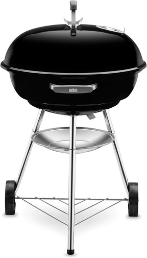 Barbecue con, griglia e coperchio, nero