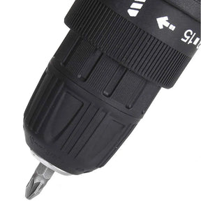 Trapano Avvitatore a Batteria 36V con Torcia, 2 Batterie e Valigetta