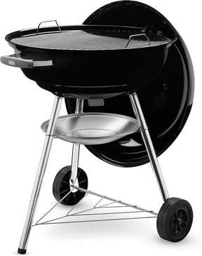 Barbecue con, griglia e coperchio, nero